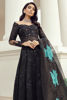 Black Embroidered Cotton Net Pishwas (2-Piece) - Image 4