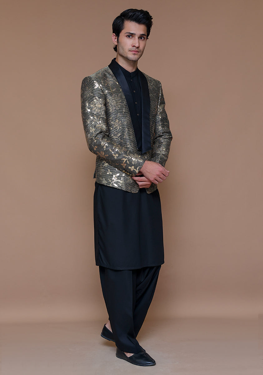 Tap Shoe Sequin Chiffon Prince Coat (3-Piece) - Image 1