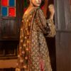 Black Gold Embroidered Bridal Salwar Kameez (3-Piece) - Image 3
