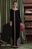 Black Embellished Velvet Salwar Kameez (3-Piece) - Image 2