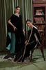 Black Embellished Velvet Salwar Kameez (3-Piece) - Image 9