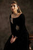 Pakistani Jet Black Embellished Velvet Salwar Kameez (3-Piece) - Image 7