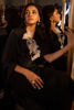 Jet Black Embellished Silk Cape Dress (1-Pc) - Image 9