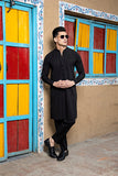 Black Boski Kurta Trouser Set (2-Piece) - Image 2