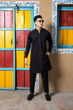 Black Boski Kurta Trouser Set (2-Piece) - Image 5