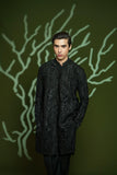 Black Embroidered Blended Kurta Set (2-Piece) - Image 2