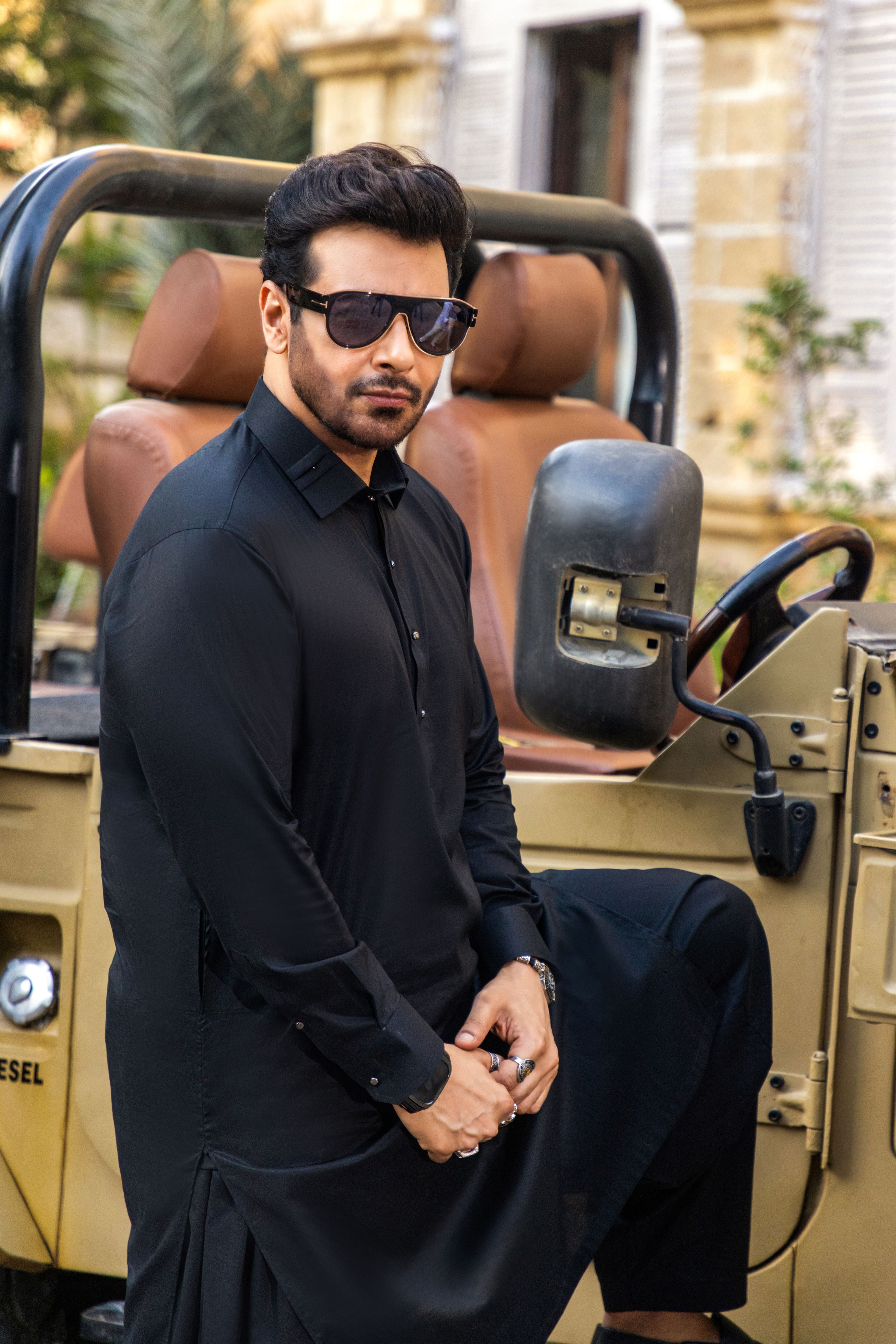 Black Boom Boom Cotton Shalwar Kameez (2-Piece) - Image 3