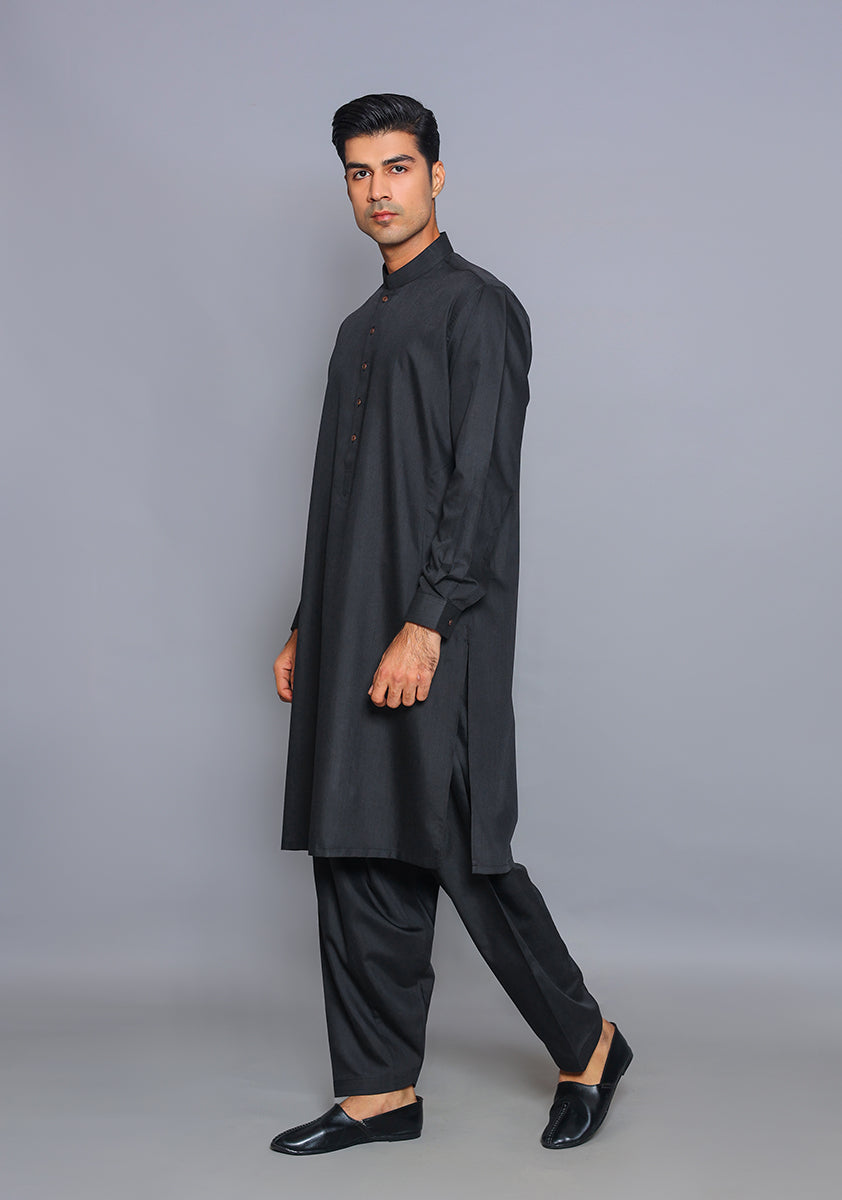 Tap Shoe Poly Viscose Classic Fit Shalwar Kameez (2-Piece) - Image 3