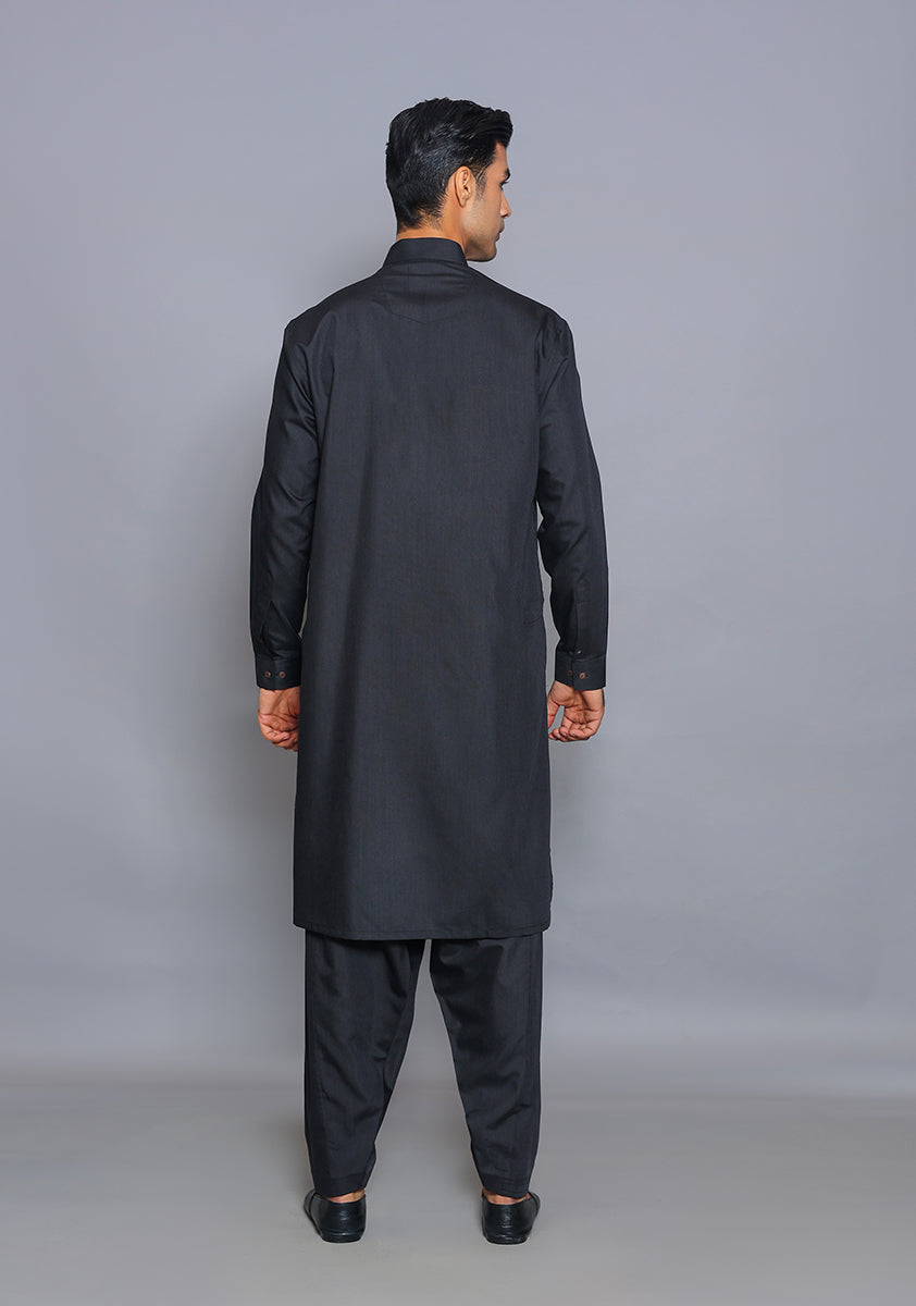 Tap Shoe Poly Viscose Classic Fit Shalwar Kameez (2-Piece) - Image 4