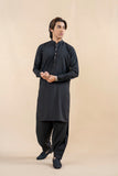 Black Patti Detailed Wash & Wear Shalwar Kameez (2-Piece) - Image 2