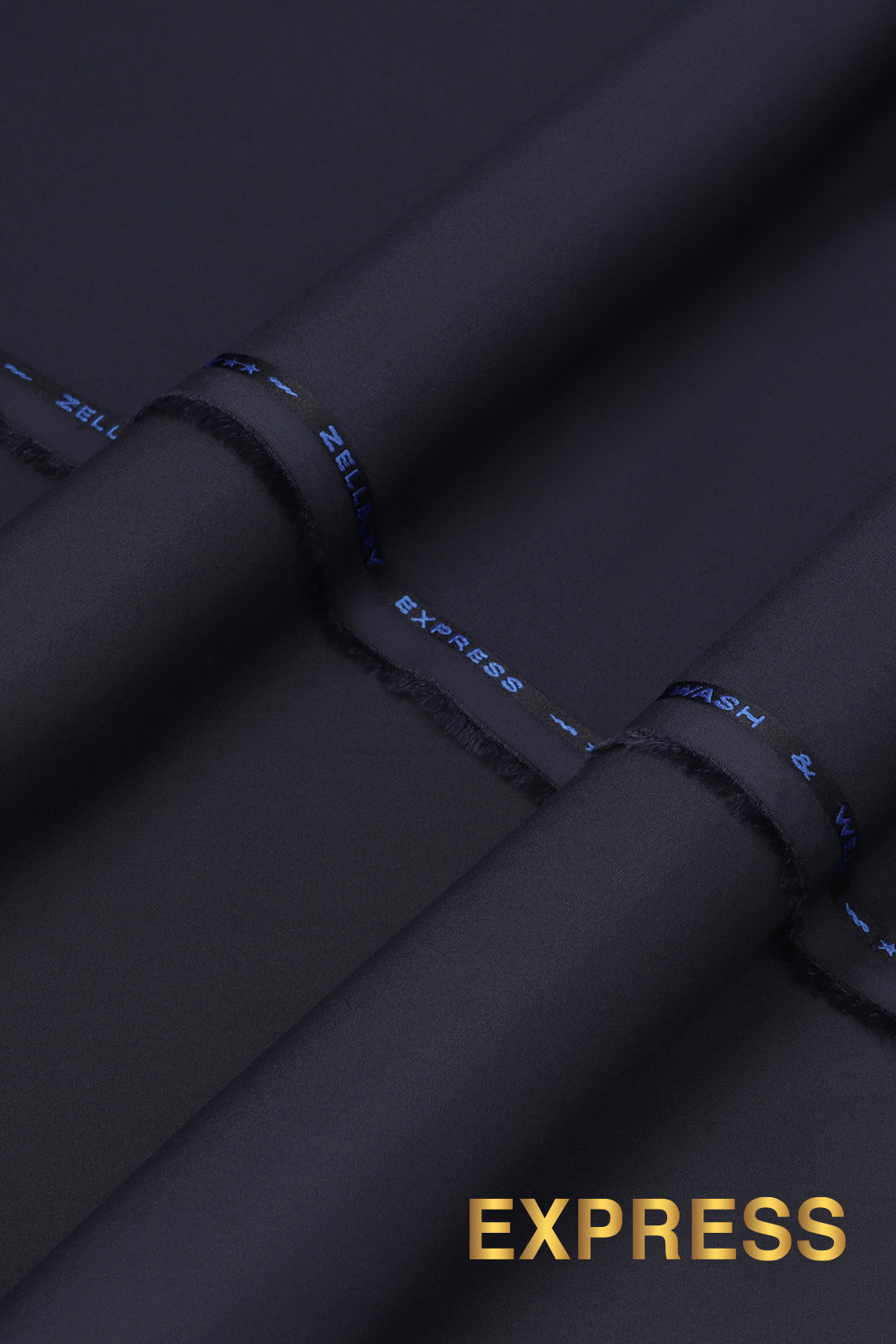 Black Wash & Wear Shalwar Kameez Fabric (2-Piece) - Image 38