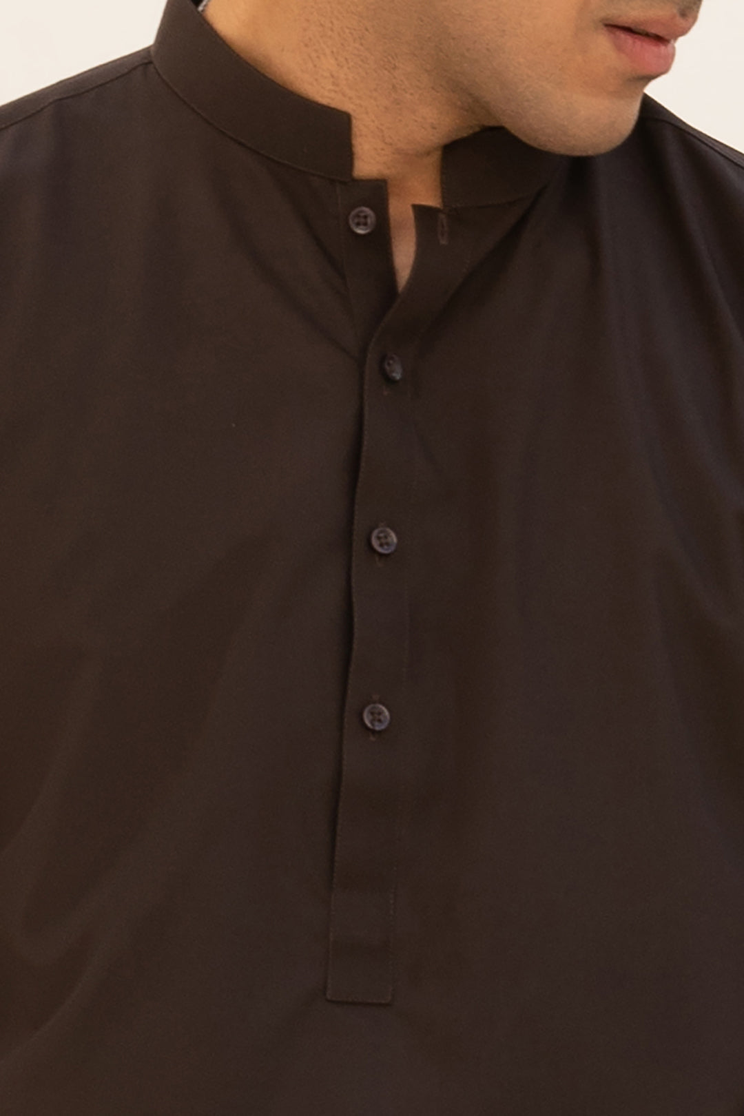 Black Wash & Wear Shalwar Kameez Fabric (2-Piece) - Image 75