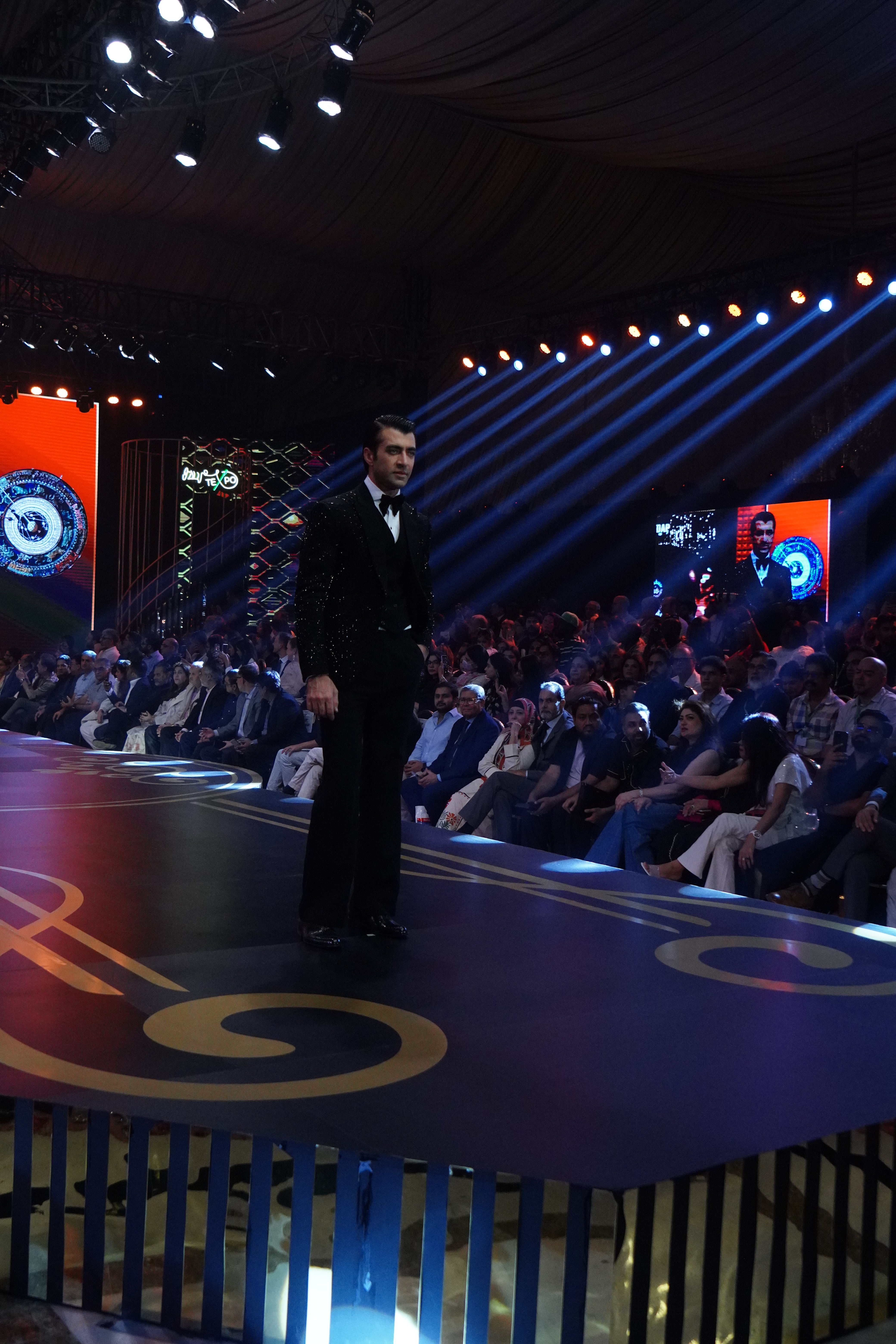 Black Hand-Embroidered Armani Tuxedo (3-Piece) - Image 3