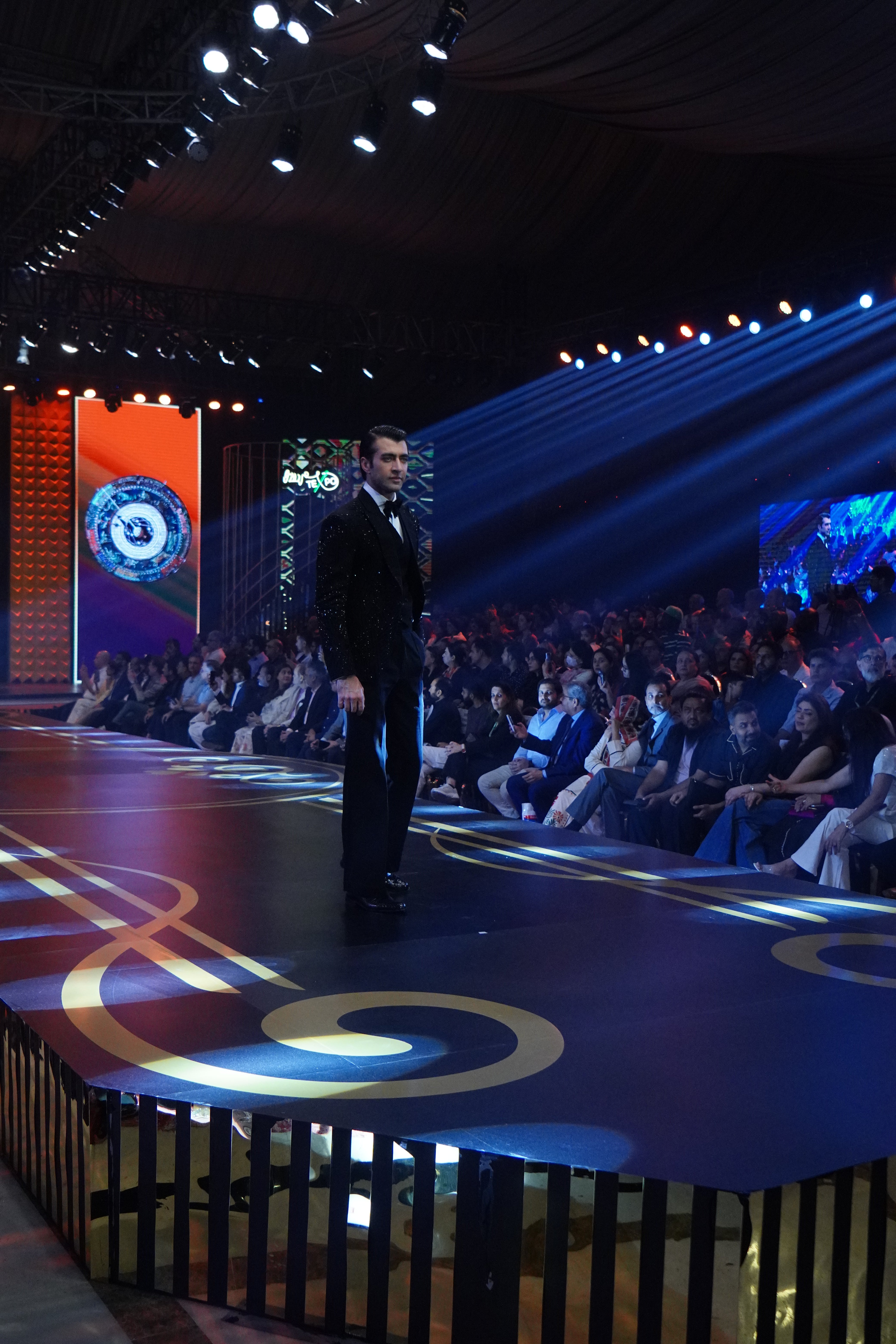 Black Hand-Embroidered Armani Tuxedo (3-Piece) - Image 4