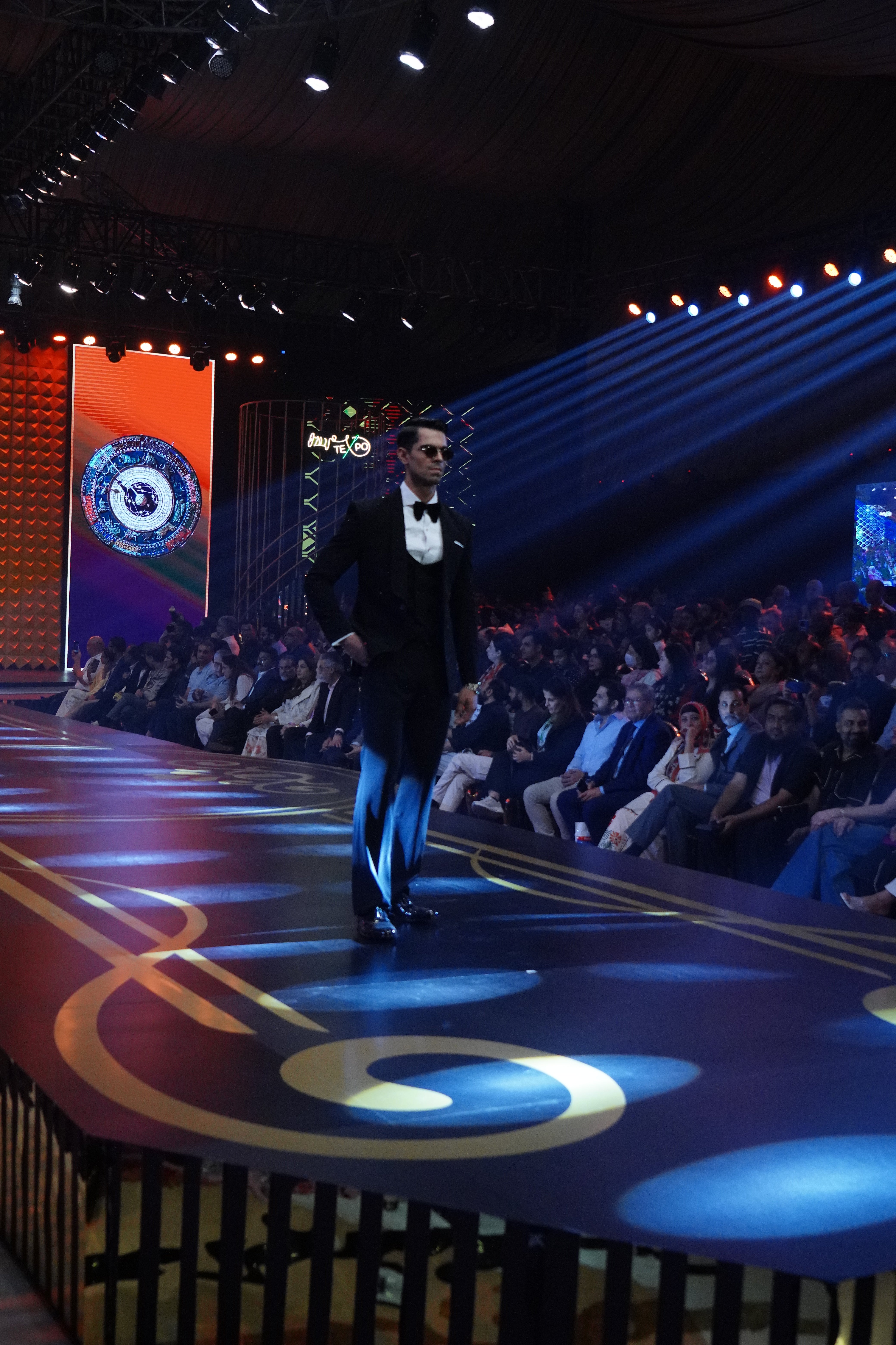 Black Hand-Embellished Wool Tuxedo (3-Piece) - Image 5