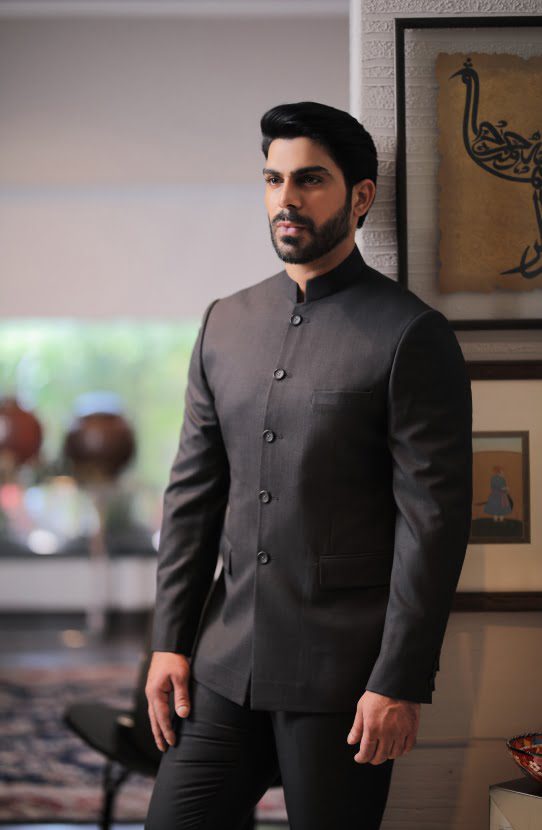 Black Matte Suiting Prince Coat (2-Piece) - Image 2