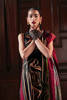 Black Hand-Embellished Cotton Satin Salwar Kameez (2-Piece) - Image 3