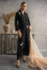 Black Pearl Sequin Khaddar Salwar Kameez (3-Piece) - Image 2