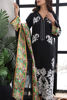 Pakistani Black Aari Embroidered Korean Raw Silk Salwar Kameez (3-Piece) - Image 3