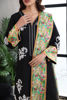 Pakistani Black Aari Embroidered Korean Raw Silk Salwar Kameez (3-Piece) - Image 7