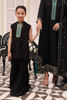 Black Swarovski Embroidered Korean Silk Salwar Kameez (3-Piece) - Image 13
