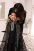 Black Swarovski Embroidered Korean Silk Salwar Kameez (3-Piece) - Image 14