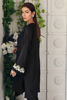 Pakistani Black Embroidered Linen A-Line Shirt (2-Piece) - Image 7