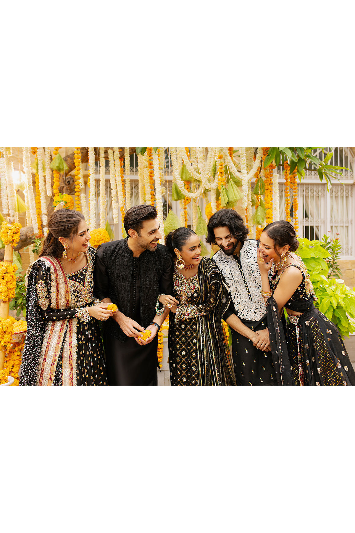 Pakistani Black Embroidered Net Salwar Kameez (3-Piece) - Image 15