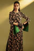 Black Embellished Raw Silk Salwar Kameez (3-Piece) - Image 4