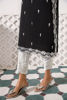 Pakistani Black Embroidered Raw Silk Salwar Kameez (2-Piece) - Image 4