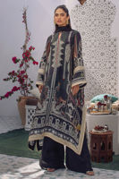 Black Aari Embroidered Silk Salwar Kameez (3-Piece) - Image 2