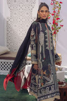 Black Aari Embroidered Silk Salwar Kameez (3-Piece) - Image 5