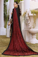 Black Embroidered Silk Salwar Kameez (3-Piece) - Image 6