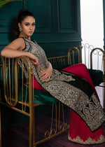 Pakistani Black Silver Embroidered Long Kameez (2-Piece) - Image 3