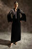 Black Embroidered Velvet Salwar Kameez (3-Piece) - Image 2
