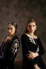 Black Embroidered Velvet Salwar Kameez (3-Piece) - Image 9