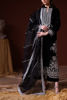 Black Embroidered Velvet Salwar Kameez (3-Piece) - Image 2
