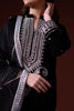 Black Embroidered Velvet Salwar Kameez (3-Piece) - Image 6