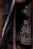 Black Embroidered Velvet Salwar Kameez (3-Piece) - Image 7