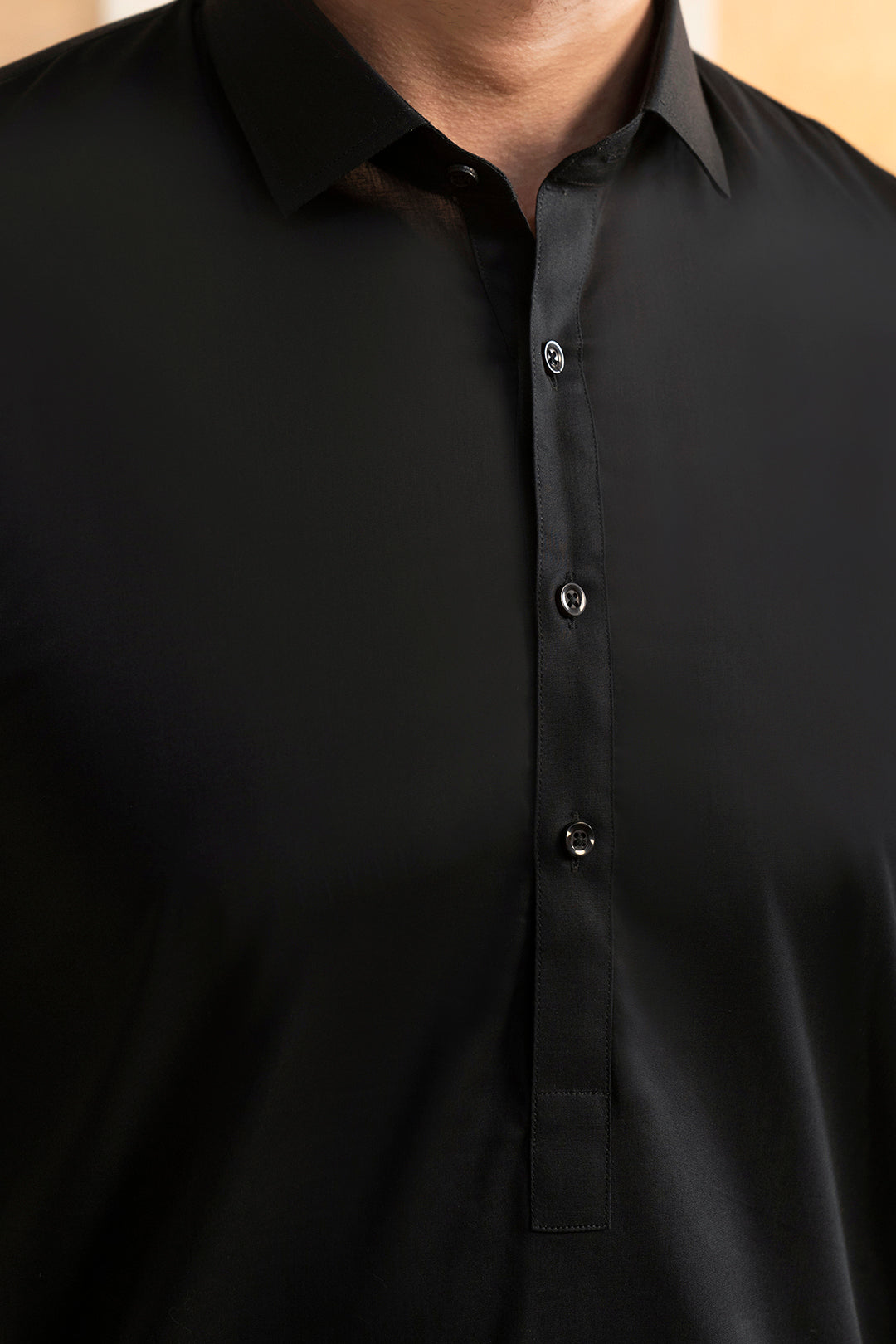 Black Cotton Shalwar Kameez (2-Piece) - Image 7