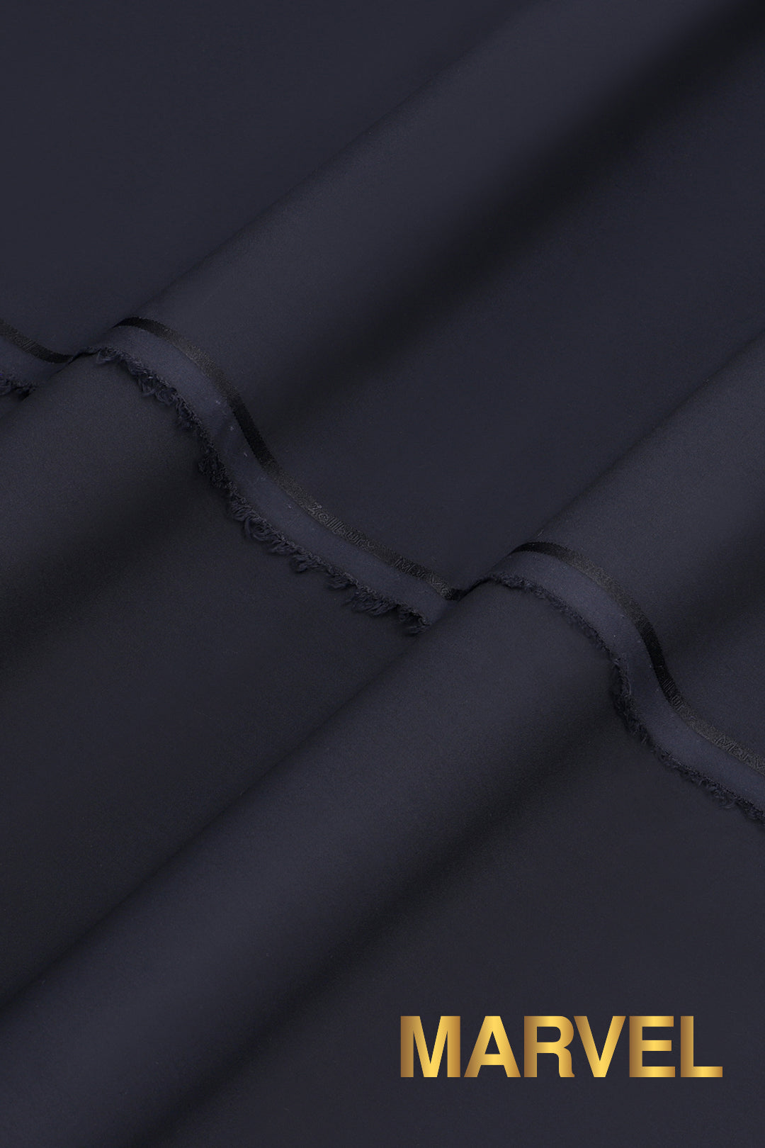 Black Plain Weave Unstitched Fabric (1-Pc) - Image 14