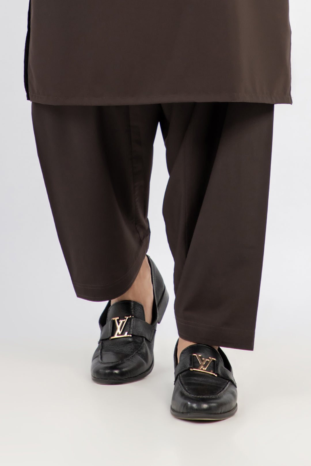 Black Plain Weave Unstitched Fabric (1-Pc) - Image 33