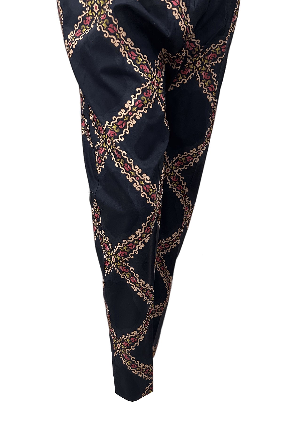 Pakistani Black Digital Printed Cotton Trouser (1-Pc) - Image 3