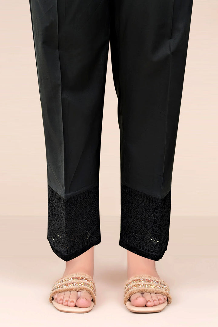 Midnight Embroidered Silk Trouser (1-Pc) - Image 4