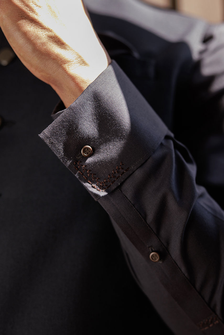 Black Thread Work Suiting Waistcoat (Waistcoat Only) - Image 7