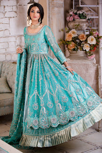 Pakistani Feroze Mirror Embroidered Organza Anarkali (2-Piece) - Image 2