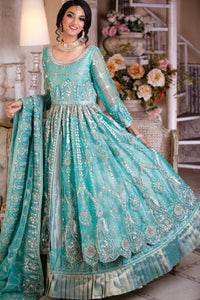 Pakistani Feroze Mirror Embroidered Organza Anarkali (2-Piece) - Image 3