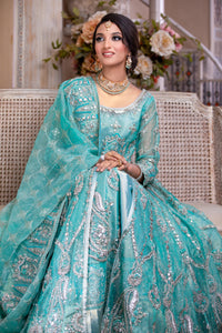 Pakistani Feroze Mirror Embroidered Organza Anarkali (2-Piece) - Image 4