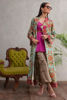 Turquoise Multi Embroidered Silk Coat Set (3-Piece) - Image 5