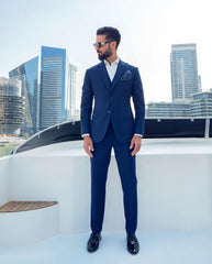 Ocean Blue Cashmere Wool 3-Piece Suit - Image 2